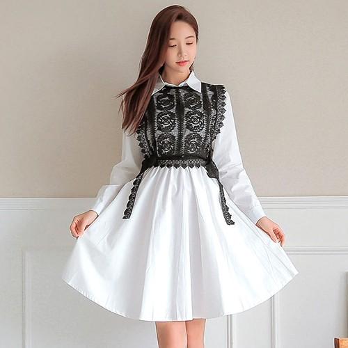 ワンピース ワンピ レディース 上品 きれいめ フレアワンピース レース 長袖 膝丈 40代 ファッション 春秋 新作 Es 4907 Jennie Alice 通販 Yahoo ショッピング