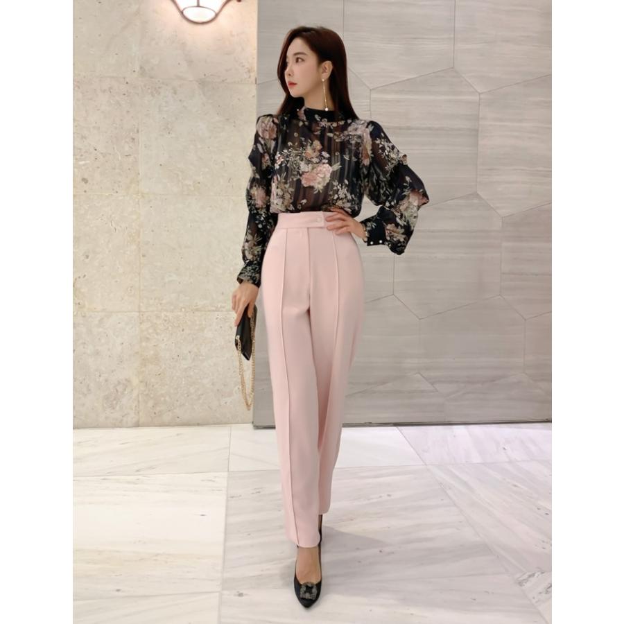 スラックスパンツ レディース 上品 ロングパンツ 30代 40代 ファッション セクシー 高級感 黒 Es 5645 Jennie Alice 通販 Yahoo ショッピング