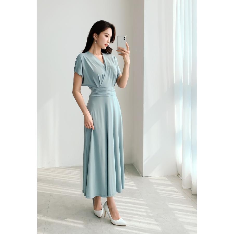 ドレスワンピース レディース 上品 ミント ロング カシュクール フレアー 無地 30代 40代 ファッション セクシードレス 高級感 春夏秋 新作 Es 5787 Jennie Alice 通販 Yahoo ショッピング