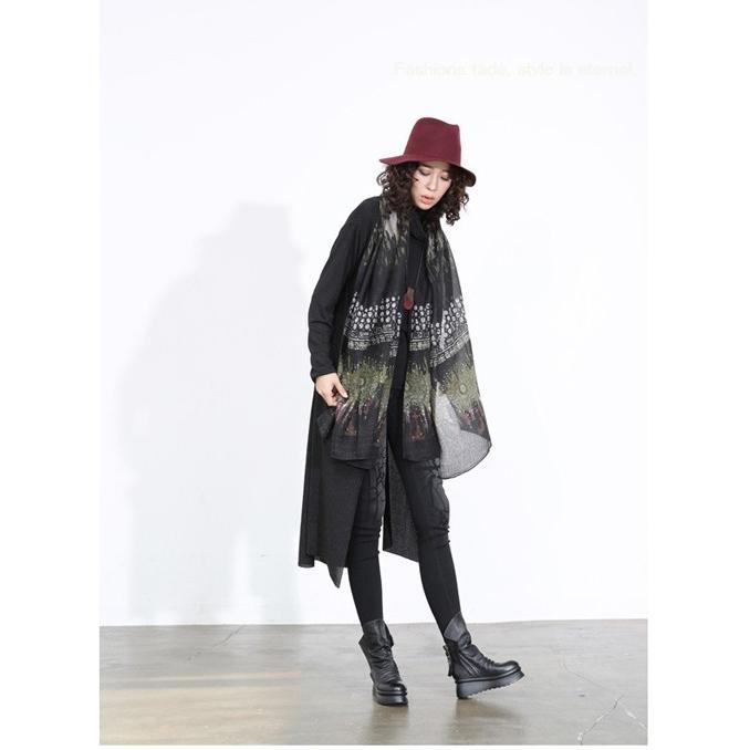 トップス レディース ロング丈 長袖 ハイネック 春秋 モード系 個性的 40代 ファッション エモ系 Se Agh Jennie Alice 通販 Yahoo ショッピング