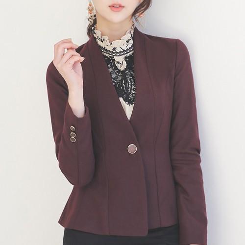 ジャケット レディース 40代 50代 フォーマル ファッション 女性 上品 黒 赤 茶色 ノーカラージャケット ハーフ丈 きれいえめ 通勤 Se Od Otk001 Jennie Alice 通販 Yahoo ショッピング
