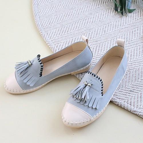 パンプス レディース フラットパンプス ペタンコ タッセル フリンジ 春夏秋 ファッション 靴 婦人靴 茶色 グレー Se Vani Lea 6096 Jennie Alice 通販 Yahoo ショッピング