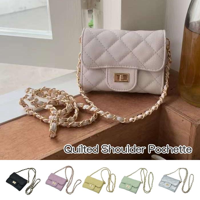 キルティングショルダーポシェット ミニバッグ ショルダー キルティングショルダーポシェット ミニバッグ ショルダー