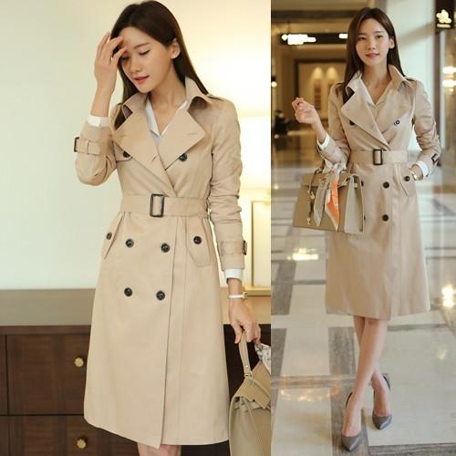 トレンチコート レディース ロング丈 きれいめ 通勤 30代 40代 50代 ファッション 女性 高級感 上品 秋冬 紺 青 St Jennie Alice 通販 Yahoo ショッピング