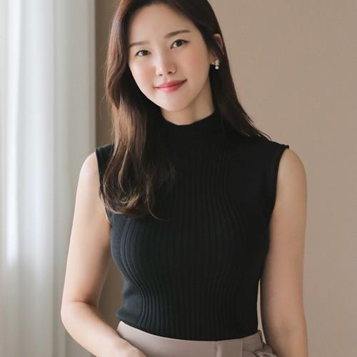 トップス レディース ニット ノースリーブ ハイネック 無地 きれいめ 30代 40代 50代 ファッション 女性 高級感 上品 春 黒 ベージュ St Jennie Alice 通販 Yahoo ショッピング