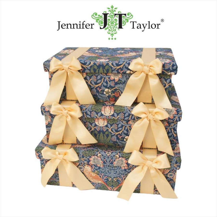 ジェニファーテイラー ボックス 3ヶセット いちご泥棒 3個 小物入れ