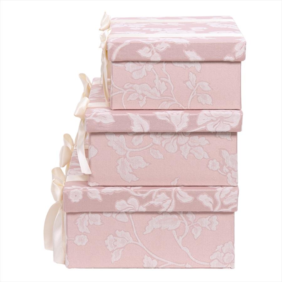 ジェニファーテイラー 3段収納ボックス【ピンク】