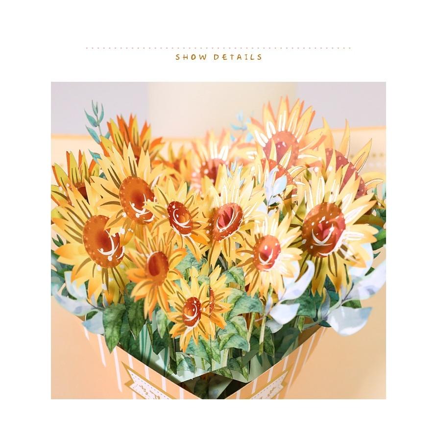 メッセージカード バースデーカード 花 ポップアップカード フラワー 誕生日 カード 3d 飛び出す お祝い 母の日 結婚記念日 Zkd Jeolmi 通販 Yahoo ショッピング