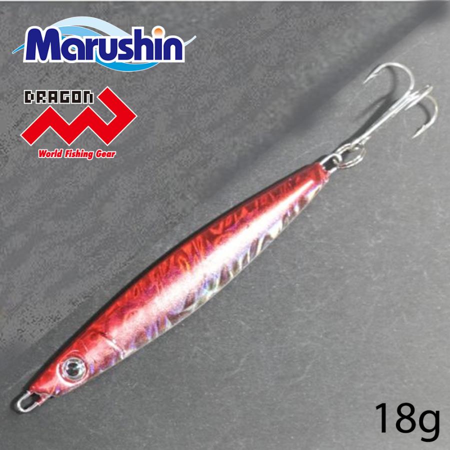 DRAGON（ドラゴン） マルシン メタルジグ ドラッグジグ レッドシルバー