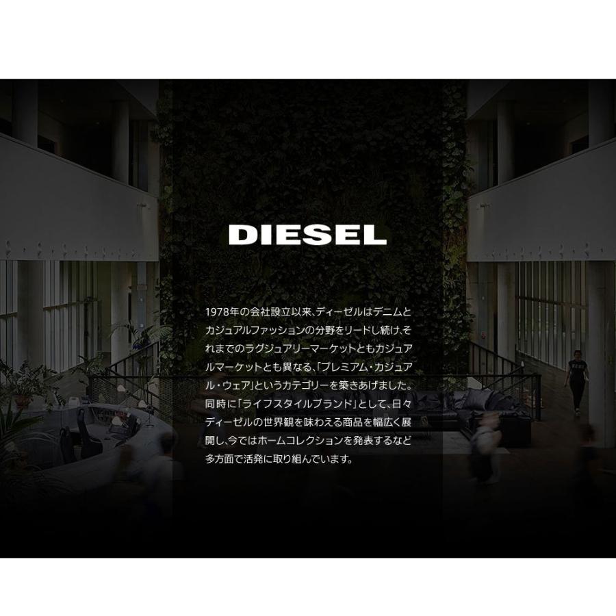 ディーゼル 財布 メンズ 本革 長財布 ブランド DIESEL かぶせ フラップ 小銭入れ カード 収納 ブラック 羊革 ブラック 黒 レザー 誕生日 24 A DAY X03928｜jerico｜03