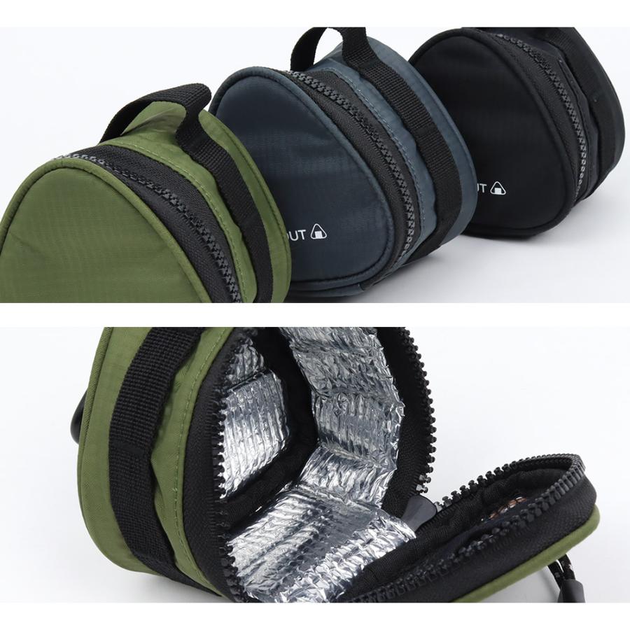 おにぎりケース ポーチ 2個 保冷 ケース 保温 ファスナー 断熱効果 遠足 行楽 アウトドア おむすび アルミ 携帯用 カラビナ付き デイアウト 705 | ブランド登録なし | 11