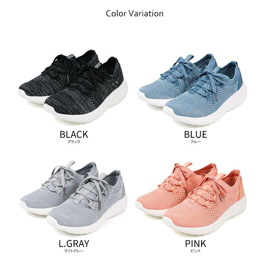 スカンジナビアンフォレスト スニーカー レディース 厚底 ニットシューズ 疲れにくい ジュニア 女性 黒 ブラック ピンク ブルー 青 水色 グレー Kobe Sf Jerico Yahoo 店 通販 Yahoo ショッピング