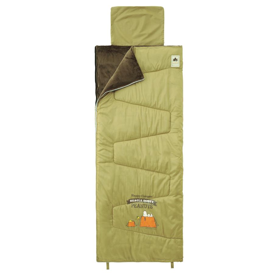 ロゴス LOGOS SNOOPY クッションシュラフ スヌーピー シュラフ 寝袋 寝具 封筒型シュラフ スリーピングバッグ 洗える 0度 お泊り 車中泊 子供 大人 1人用 | LOGOS | 11