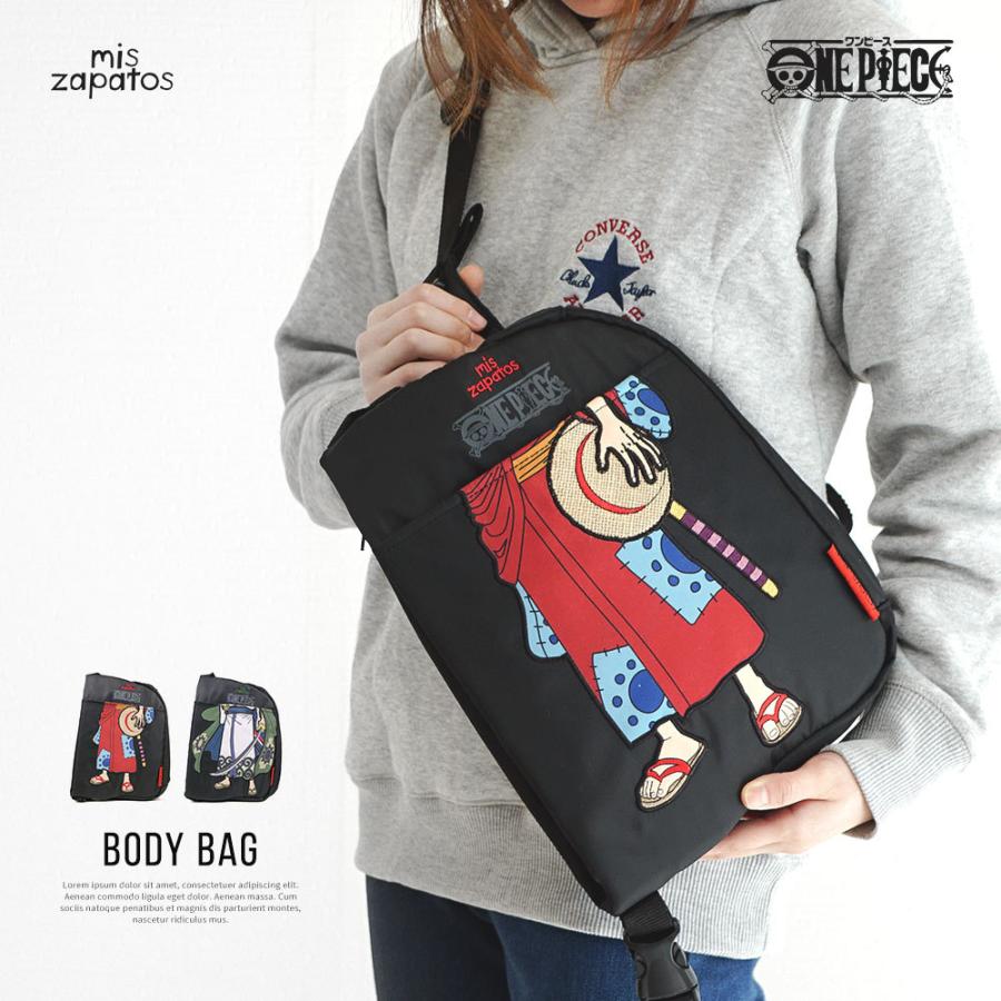 ワンピース コラボ 2way ボディバッグ レディース 大きめ 大容量 内ポケット ワンショルダーバッグ メンズ 斜めがけ One Piece ルフィ ゾロ ミスサパト Op 004 Miszapatos Op 004 Jerico Yahoo 店 通販 Yahoo ショッピング