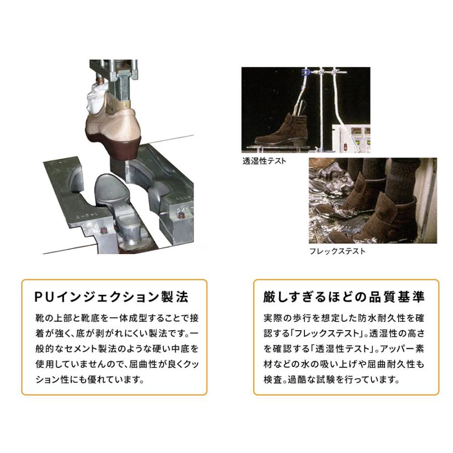 ショートブーツ レディース 防水 防滑 撥水 幅広 3E ゴアテックス ブーツ 通気性 履きやすい 痛くない 蒸れにくい 日本製 シンプル 黒 ブラック TDY3492 | TOP DRY | 04