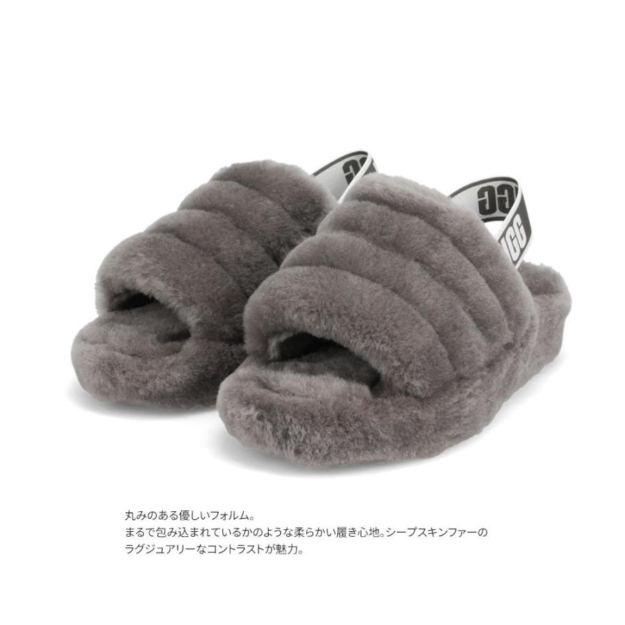 新品♪UGG モコモコサンダル　バックロゴゴム　サイズ6 UGG モコモコ夏サンダル ロゴベルト サイズ6 - メルカリ
