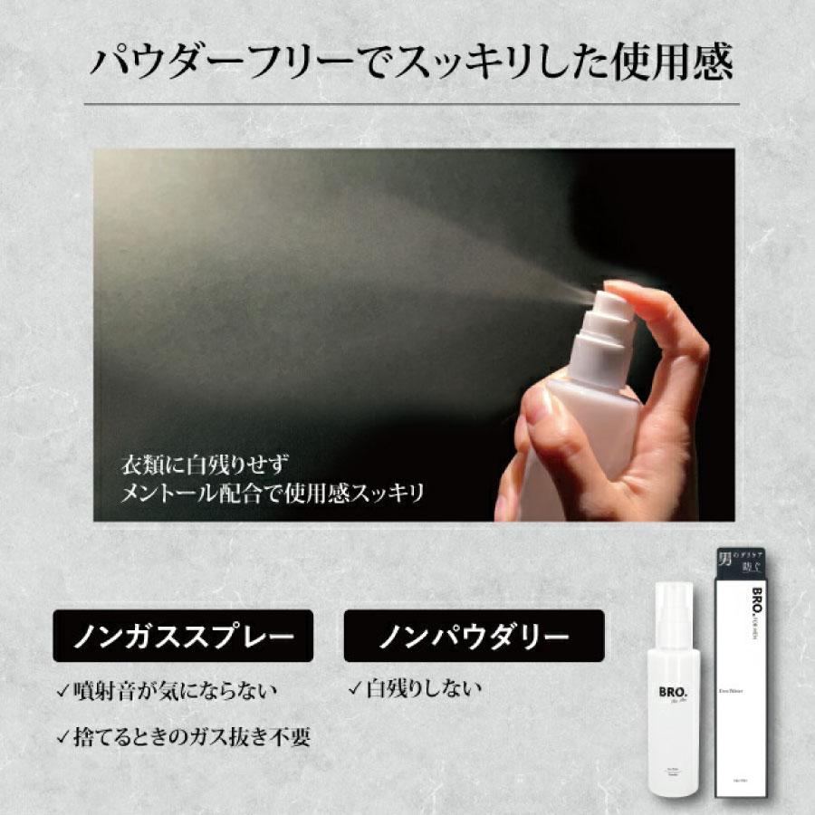 メンズ デリケートゾーン用 薬用ミスト　BRO. FOR MEN　Deo Water　男性用 デオドラントミスト 医薬部外品 防臭 制汗 シェモア |  | 04