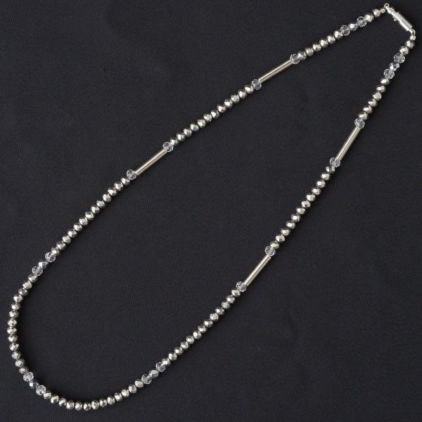 磁気ネックレス ジェライド jerid Nシリーズ シルバー 長さ 45cm　　おしゃれ 効果 男性 女性 necklace スポーツ 野球 首肩こり メンズ レディース |  | 01