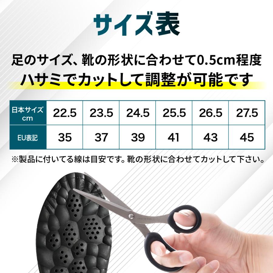ジェンムーブフィット ウォーキング バランス インソール 24mm インソール 疲れない 衝撃吸収 中敷き 消臭 抗菌 ウォーキング