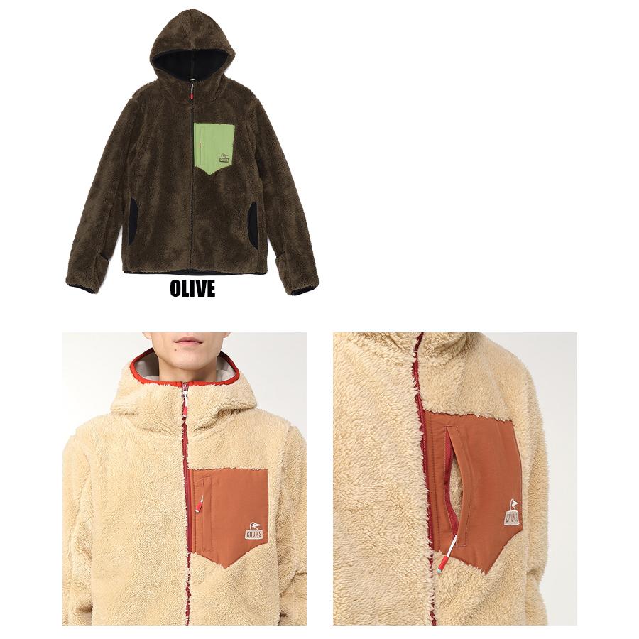 CHUMS（チャムス） CHUMS BONDING FLEECE ZIP PARKA メンズ レディース