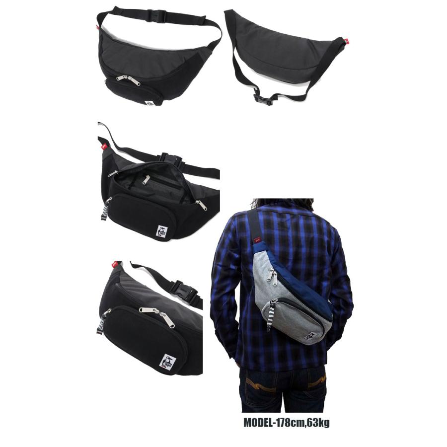 CHUMS（チャムス） CHUMS FANNY PACK SWEAT NYLON ボディーバッグ CH60