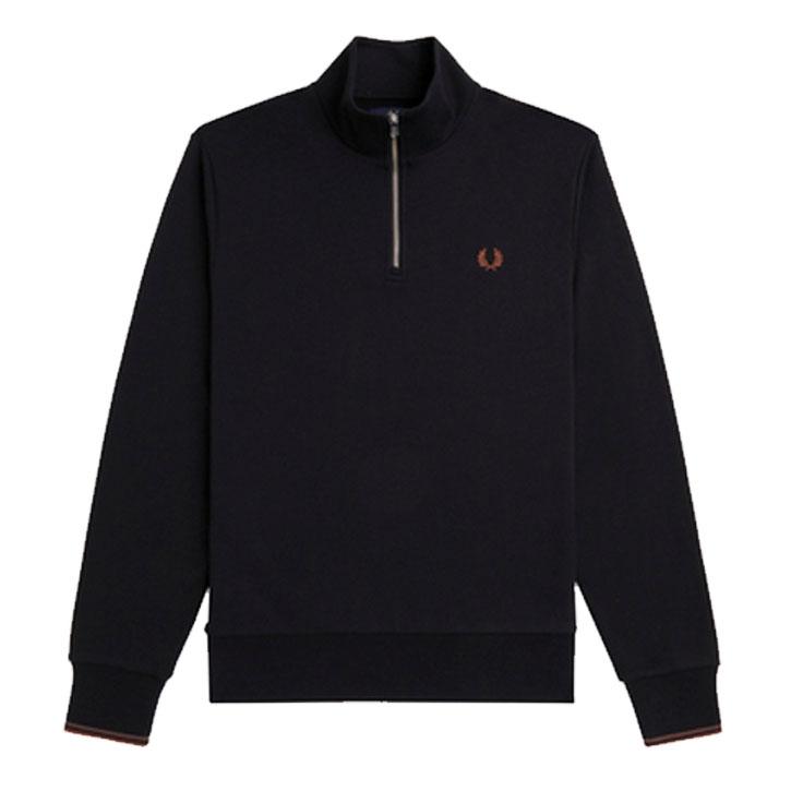 FRED PERRY フレッドペリー ハーフジップ スウェット M3574 国内 FRED PERRY フレッドペリー ハーフジップ スウェット M3574 国内