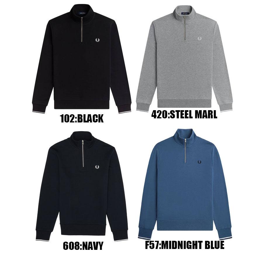 FRED PERRY フレッドペリー ハーフジップ スウェット M3574 国内 FRED PERRY フレッドペリー ハーフジップ スウェット M3574 国内