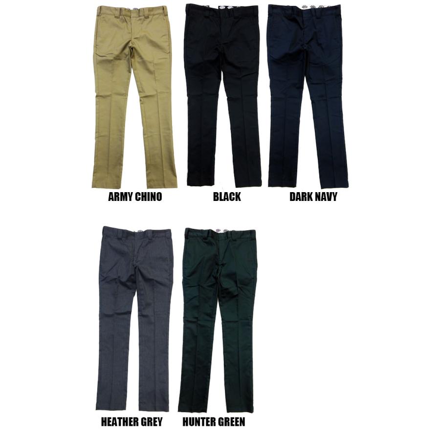 【まる】ディッキーズ　WD881 フラットフロント 32 グレー Dickies ディッキーズ DICKIES スキニー ワークパンツ WD881