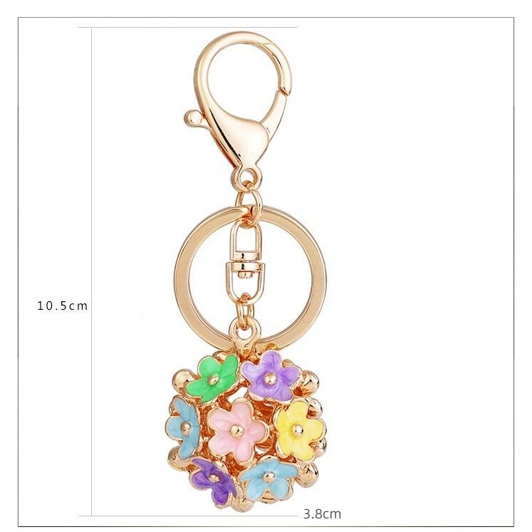 バッグチャーム 紫陽花 夏 花 レディース メンズ キーホルダー 可愛い