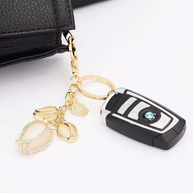 チューリップキーホルダー バッグチャーム チューリップ キーホルダー 花の形 キーリング ライン