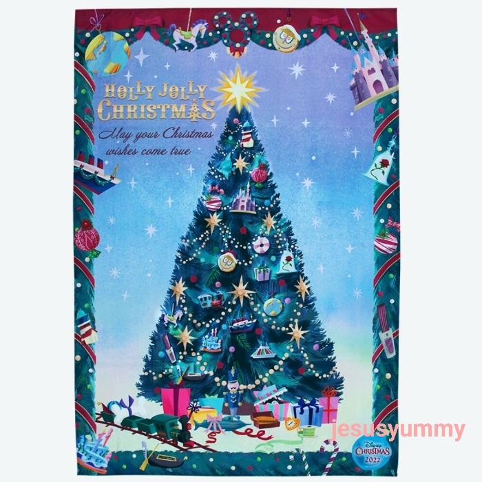 【SALE】タペストリー　ディズニークリスマス2022　東京ディズニーリゾート限定　HOLLY JOLLY CHRISTMAS　お土産 【DISNEY】