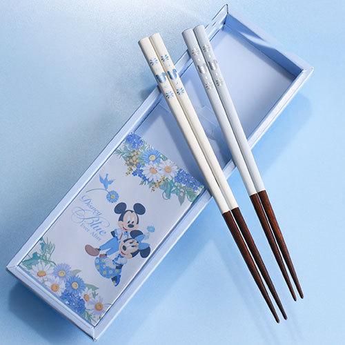 箸 セット はし 2膳 ミッキー ミニー ペア ギフト 幸せのブルー 箸 セット はし 2膳 ミッキー ミニー ペア ギフト 幸せのブルー