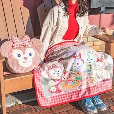 ブランケット ケース付き ダッフィー&フレンズのハートフェルト ブランケット ケース付き ダッフィー&フレンズのハートフェルト