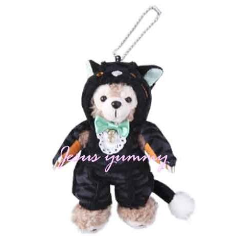 22 ぬいぐるみバッジ ダッフィー ハロウィーン ハロウィン ディズニーシー限定 衣装 黒猫 14