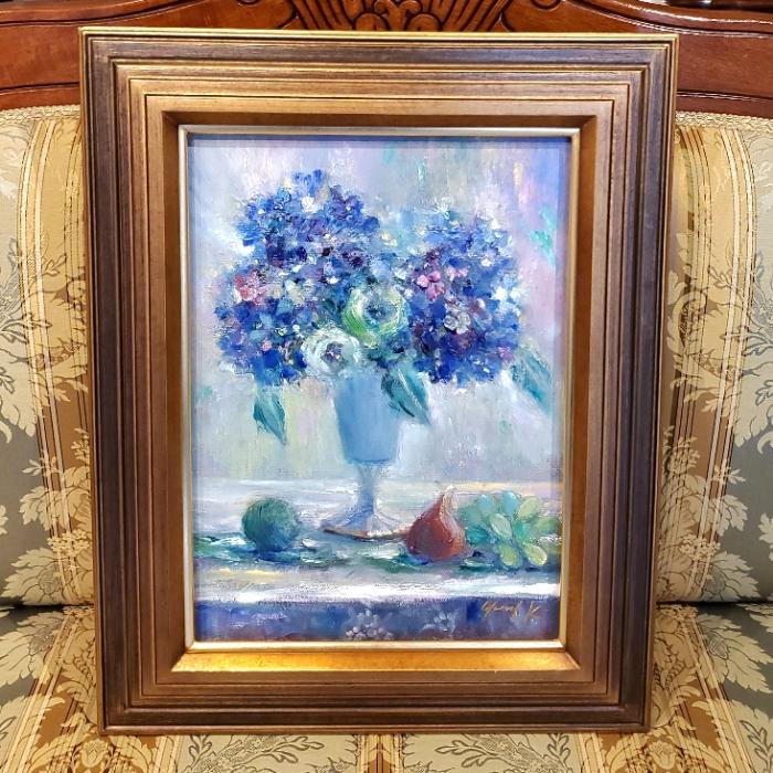 絵画 「雨上がりのセレナーデ」 油彩画 油絵 原画 静物画 お部屋 絵画 「雨上がりのセレナーデ」 油彩画 油絵 原画 静物画 お部屋