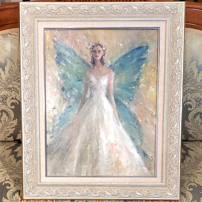 絵画 「Psyche〜愛と魂の成長」 油彩 原画 人物画 F6 額付き 絵画 「Psyche〜愛と魂の成長」 油彩 原画 人物画 F6 額付き