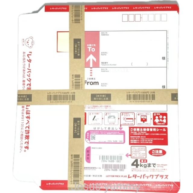 レターパック プラス 20枚セット 日本郵便 封筒 事務用品 梱包材 赤