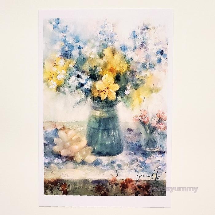 Small Gift Yumi Kohnoura作 オリジナル ポストカード 絵はがき 葉書 絵画 花 アルストロメリア ナデシコ デルフィニウム フルーツ 静物画 Vasenoir Jesus Yummy 通販 Yahoo ショッピング