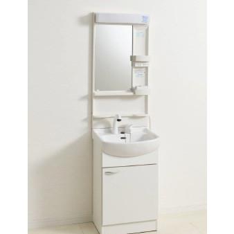 ジャニス工業 狭い洗面化粧台 洗面幅50センチ シャワー水栓洗面台 +