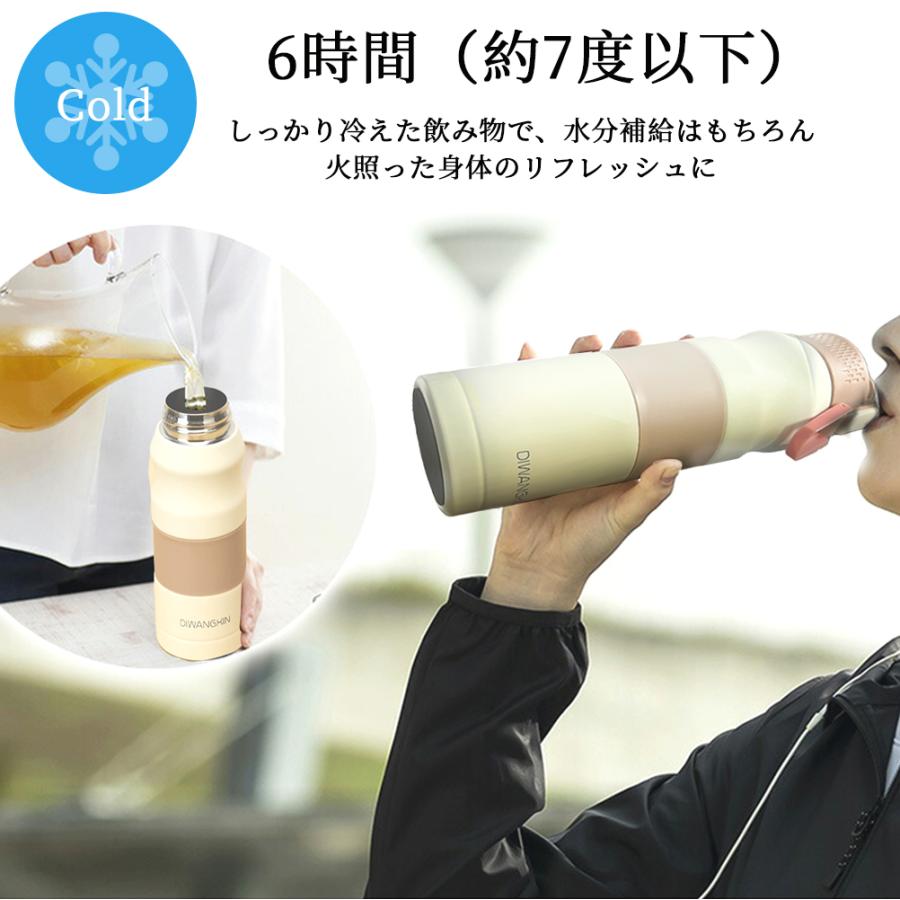 水筒 ボトル スポーツボトル 470ml  ステンレス マグボトル おしゃれ 真空 魔法瓶 保冷 滑り止め 子供 大人 男の子 女の子｜jetaku｜05