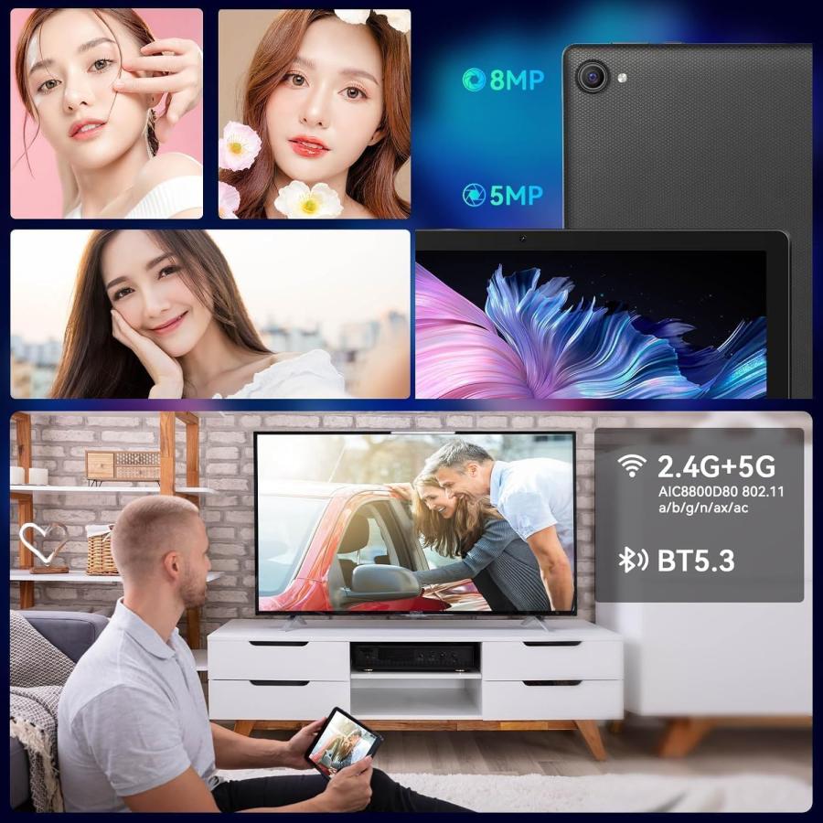 タブレット 10インチ android 15 20GB+64GB+1TB拡張 白 タブレット 10インチ Android 15 Wi-Fiモデル20GB+64GB+1TB拡張