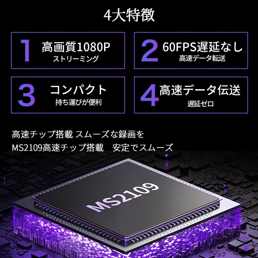 最新型 HDMI キャプチャーボード Switch & Type C (2-in-1) 1080P