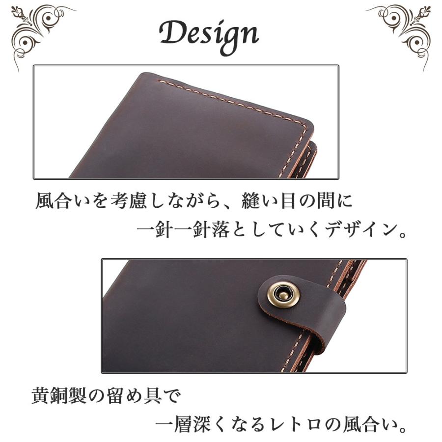 システム手帳 本革 A6 手作り レザー ノートカバー レトロ オリジナル ノート メモ帳 カード収納 ビジネス オフィス用品 プレゼント
