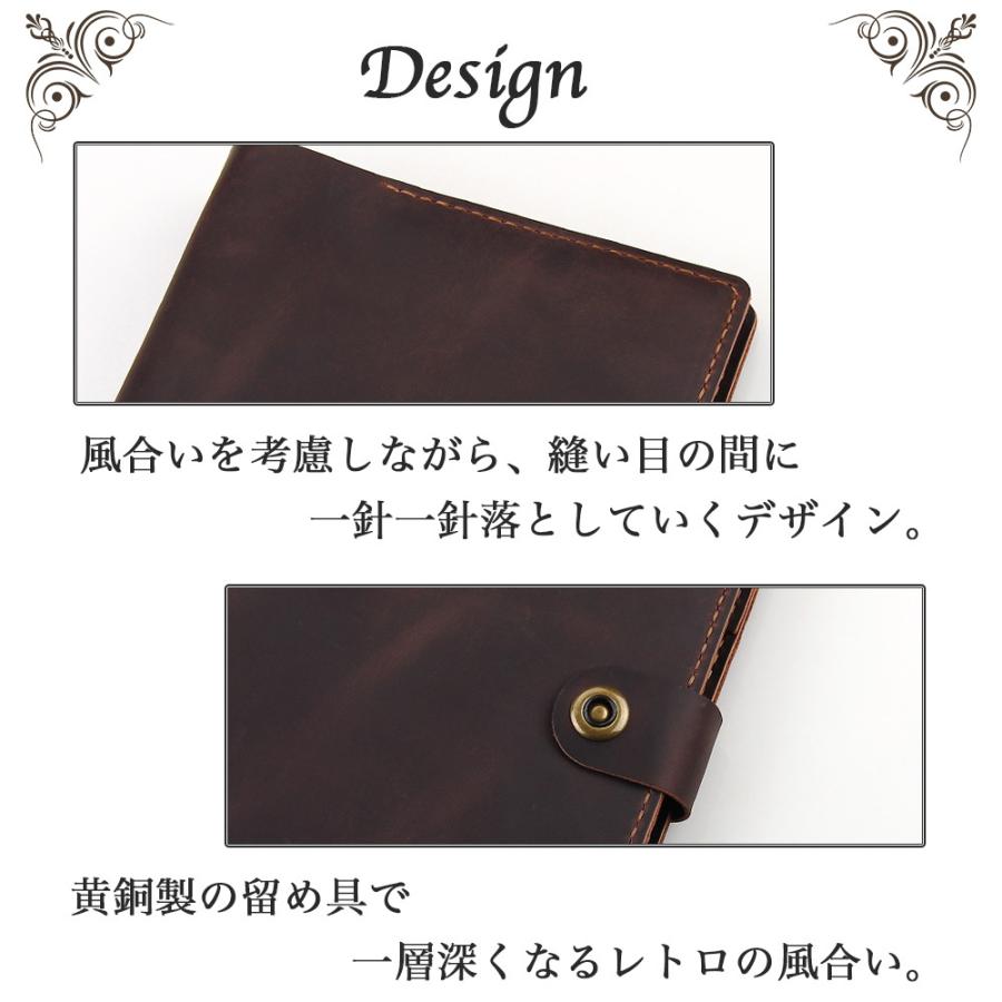 システム手帳 A5 本革 手作り ハンドメイド レザー ノートカバー オリジナル ノート メモ帳 カード収納 ビジネス オフィス用品 プレゼント クリスマス Jetaku Roterdon A502 Jetaku生活館 通販 Yahoo ショッピング