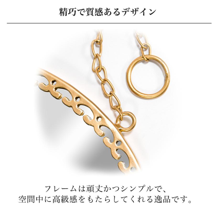 壁掛けミラー 直径35cm アンティーク ウォールミラー オシャレ 丸 