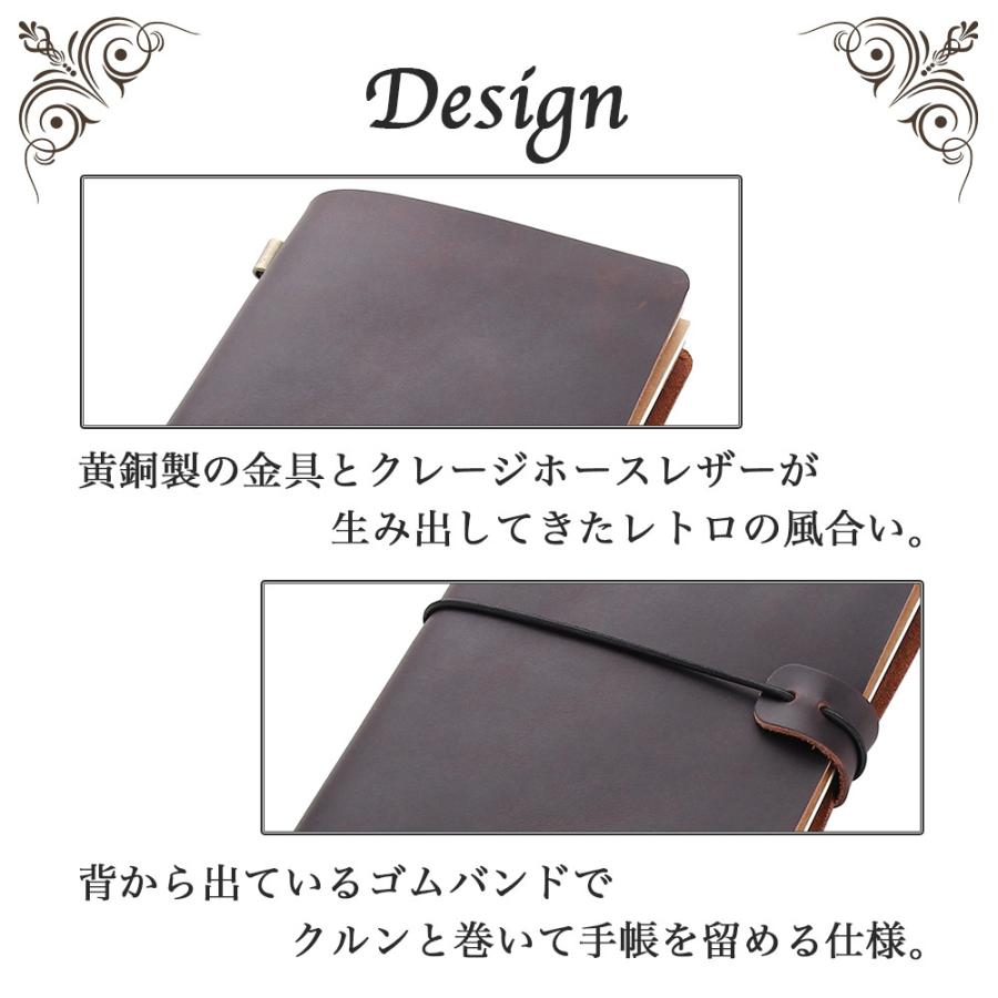 ノート 本革 L レザー ハンドメイド レトロ ビジネス システム