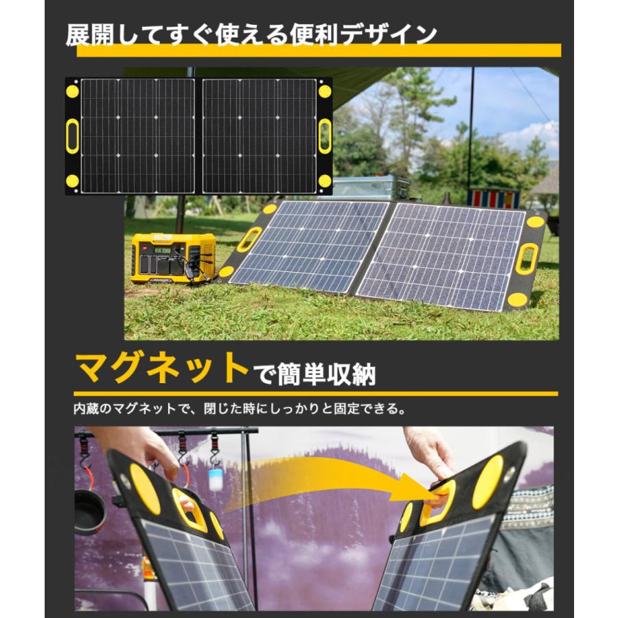 ソーラーパネル 100W 18V 5.5A 23.5% 高効率 ソーラーチャージャー