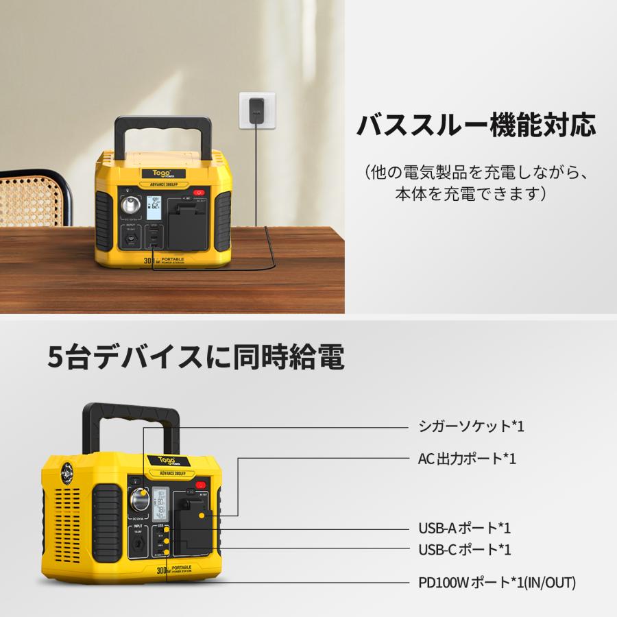 ポータブル電源 大容量 192Wh 60000mAh 非常用電源 防災グッズ 停電