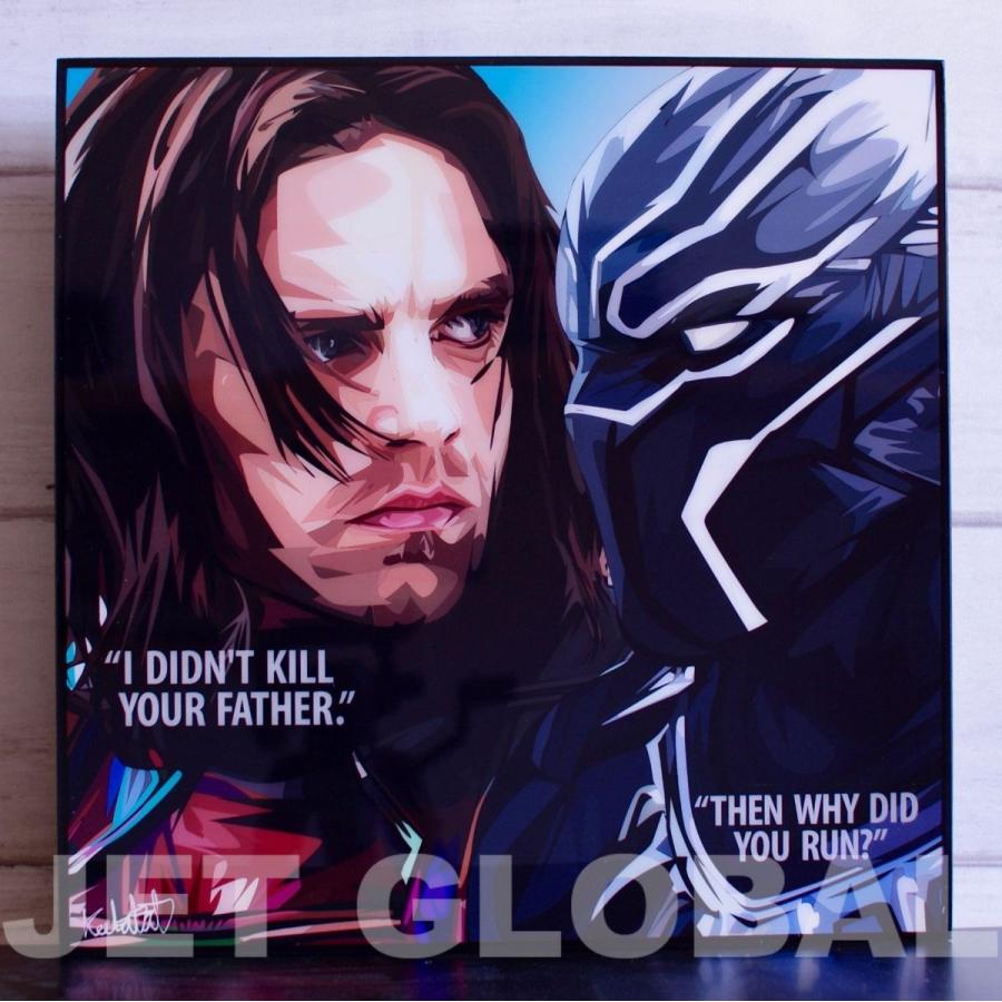 限定品 ウインターソルジャー Amp ブラックパンサー Winter Soldier Black Panther ポップアートパネル マーベル Popartpanel Marvel Materialworldblog Com