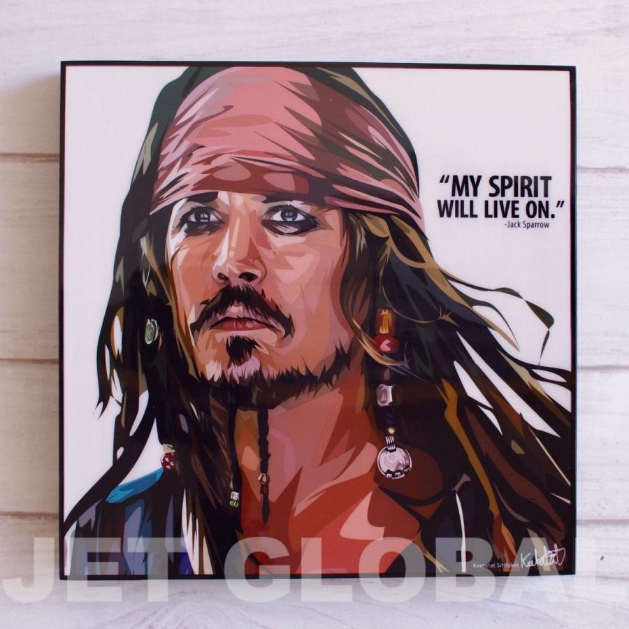 ジャックスパロウ ジョニーデップ Jack Sparrow ポップアートパネル Popartpanel Papo 0015 ポップアートパネル公式通販サイト 通販 Yahoo ショッピング